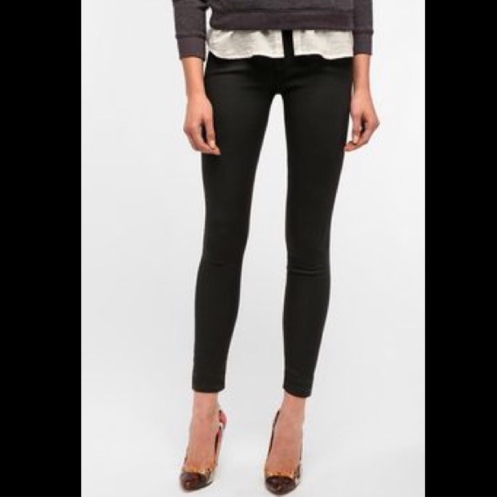 Anthropologie BDG Coated Midrise Twig Ankle Jeans